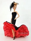 Black Pink Evening Dress Outfit Gown For Barbie Model Muse Fashion Royalty FR