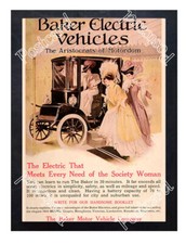 Historic Baker Electric Vehicles Advertising Postcard