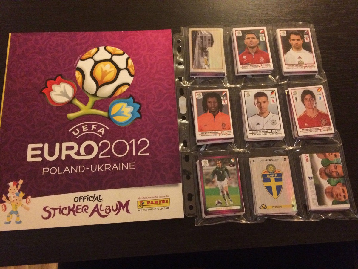 PANINI EURO 2012 COMPLETE STICKERS SET + EMPTY ALBUM FULL