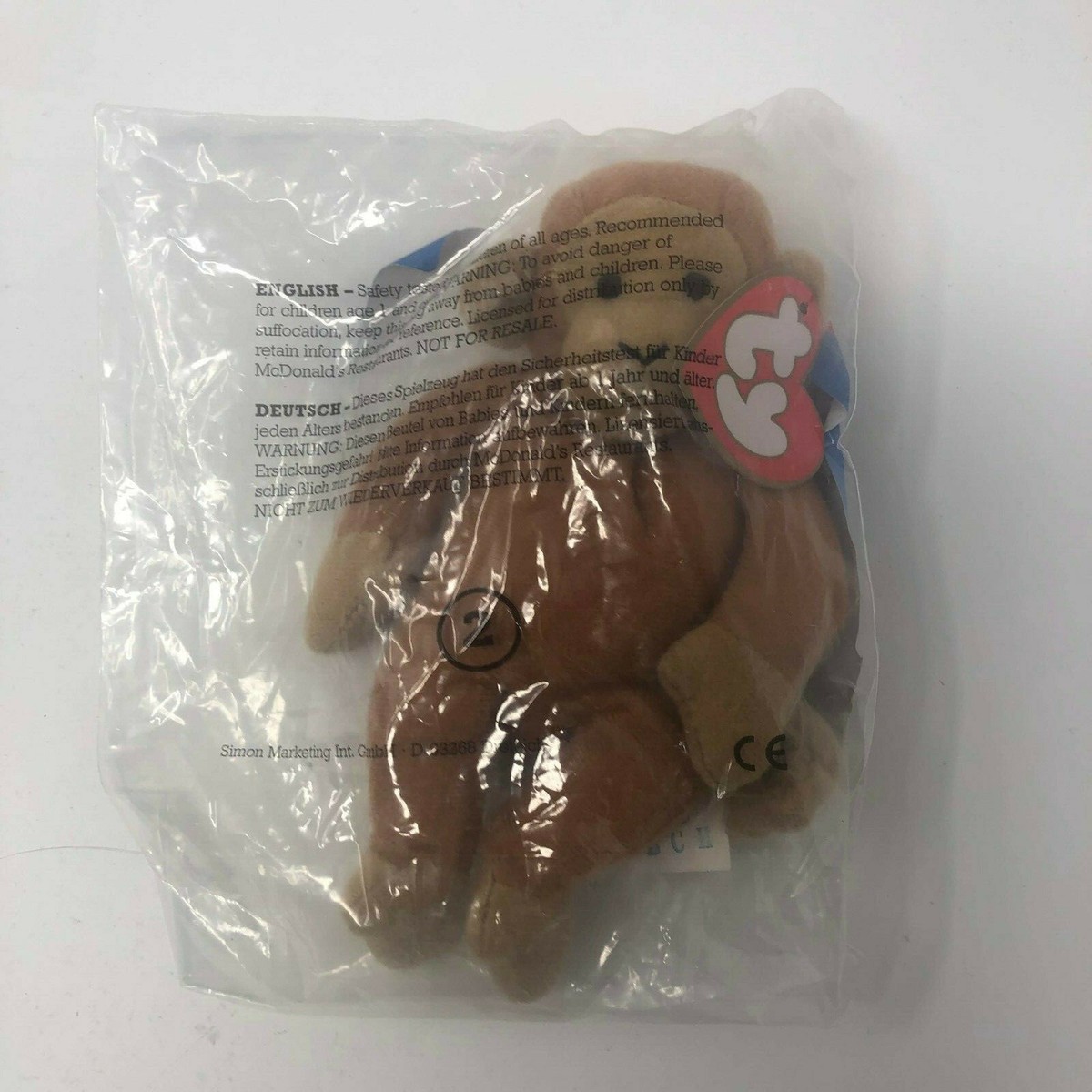 1999 TY Teenie Beanie Babies BONGO German Ed. McDONALDS Babies