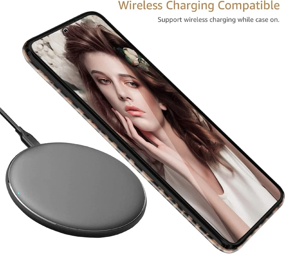 For Samsung Galaxy S22 S21 S20 S10 S9 S8 Note - Cute Leopard Print Girl Case - Image 4 of 4