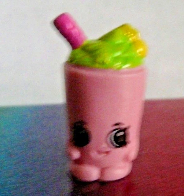 Shopkins World Vacation Season 8 Exclusive MIKI MILKSHAKE Pink Mint OOP