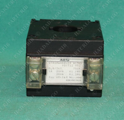 AEG Stromwandler K30 90/712 952 Current Transformer 750VA 3KV DIN VDE 0414 750a