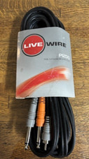 NEW Live Wire P12DQ dual 1/4"phone m to RCA, 13.2ft, improve your gaming