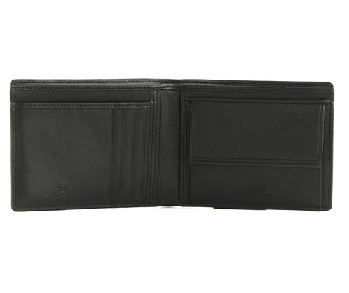 GUESS New Zurico Billfold With Coin Pocket billetera negra nueva - Imagen 2 de 4