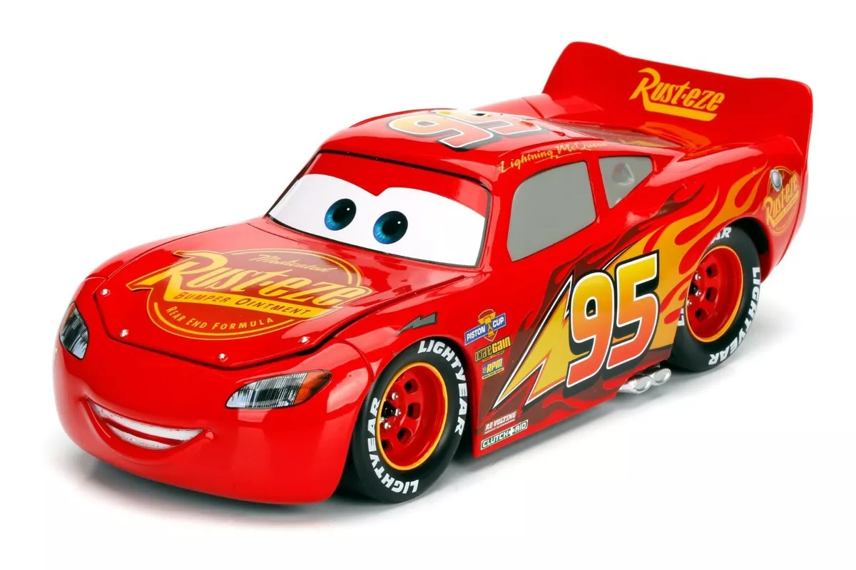 JADA TOYS DISNEY PIXAR CARS 3 LIGHTNING MCQUEEN RED DIECAST 1:24 NEW NO BOX