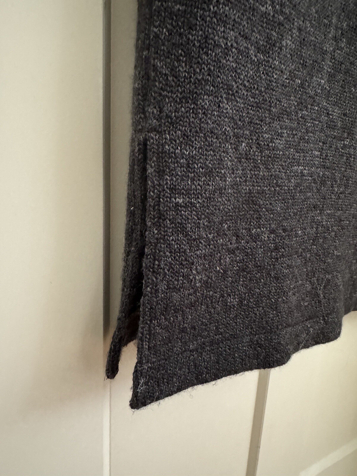 Peruvian Connection Charcoal Gray Wool Sleeveless… - image 3