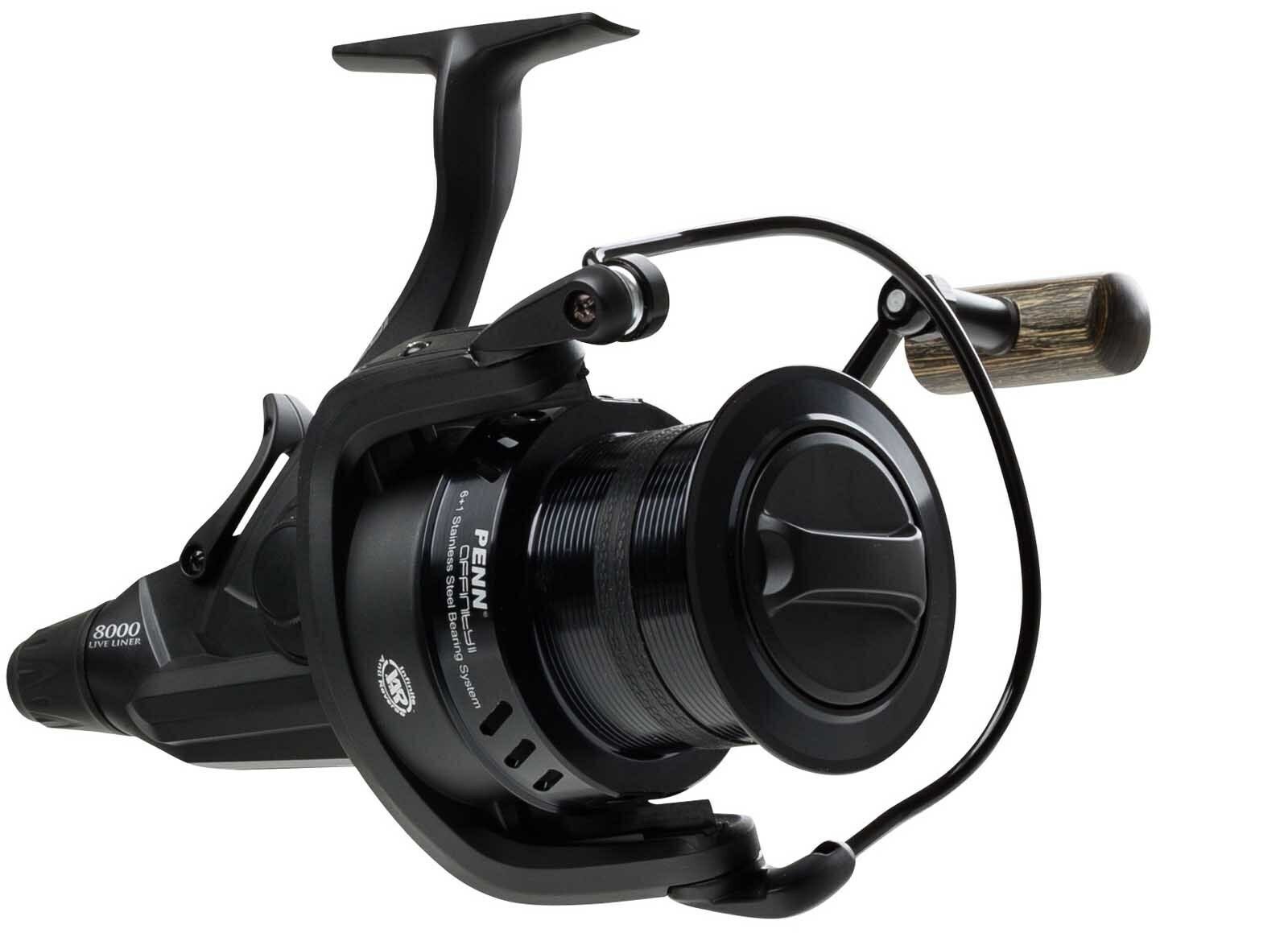 3 x Penn New Affinity II 7000 LC mulinello da pesca carpa marina nero spinning - Foto 3 di 4