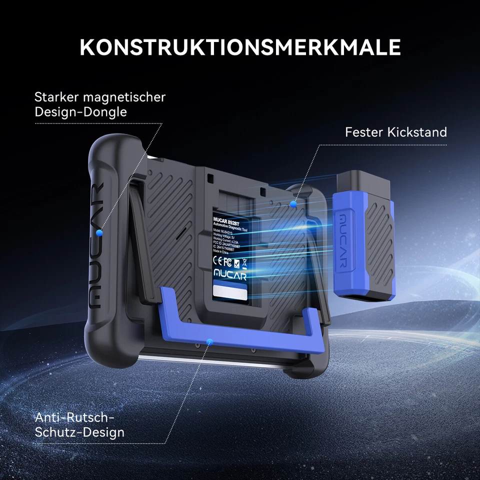 2025 MUCAR 892BT KFZ Diagnosegerät Auto OBD2 Scanner 34+ Dienstleistungen NEW - Bild 4 von 4