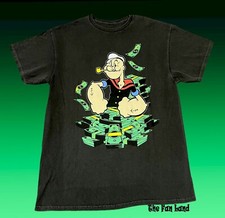 New Popeye The Sailor Man Make it Rain Classic Mens Vintage T-Shirt