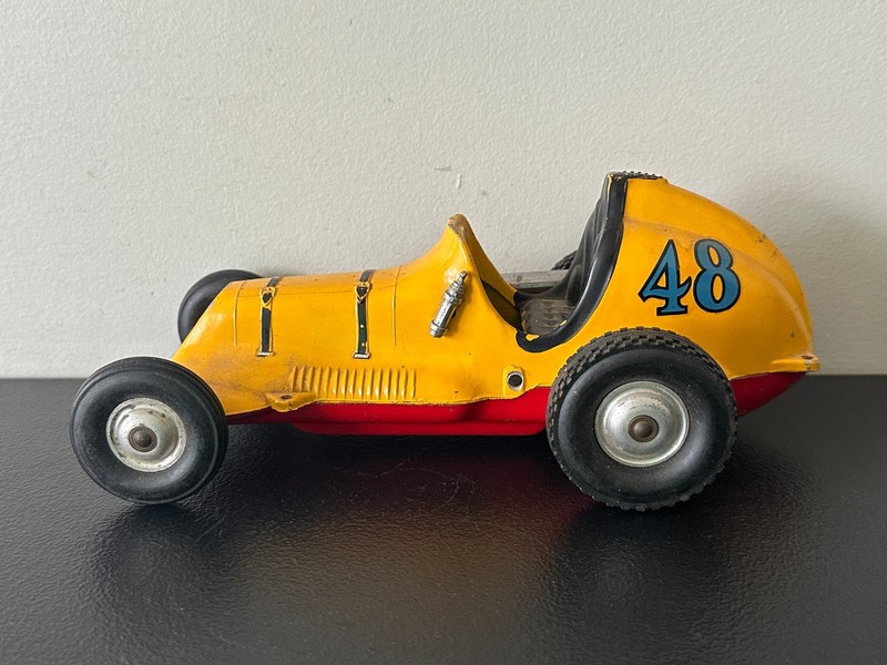 Vintage - 1950's -ROY COX THIMBLE DROME CHAMPION - Toy Pusher Tether Car #48