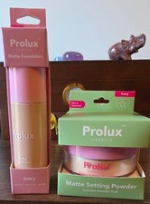 Prolux Cosmetics Matte Foundation  Matte Setting Powder Set   Ivory