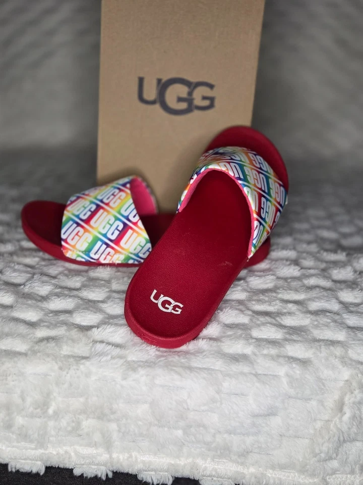 DIAPOSITIVAS UGG - MUJER/NIÑOS TALLA 5 - ARCO IRIS PLAYA VERANO SIN CORDONES (EN CAJA) Foto 3 de 4