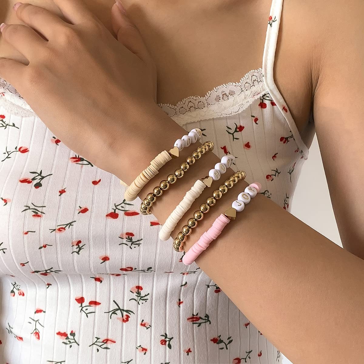 3000Pcs Clay Beads Flat Round Polymer Bead Vinyl Heishi Beads Flat Round Pol...