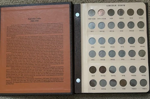 READ 1909-58 Lincoln Wheat Cent NEAR COMPLETE SET MISSING 1922 PLAIN, 1909 S VDB