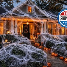 The Dreidel Company Halloween Spider Webs 2880 Spiders 1400 Sq Ft Webbing