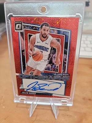 2023-24 Donruss Optic Opti-Graphs Red Choice Prizm Jalen Suggs AUTO Magic