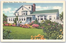 Vintage Melrose Farms Postcard Chester New Jersey Tichnor Bros