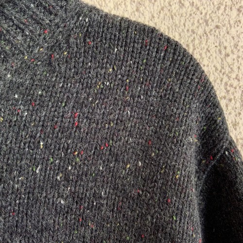 J.CREW Wool Men’s S Elbow Patches Turtleneck Tweed Knit Sweater Academia Heritag - Picture 6 of 16