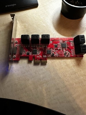 PCIe x1 SATA III Controller 5 Ports ASM1062 + JMB575