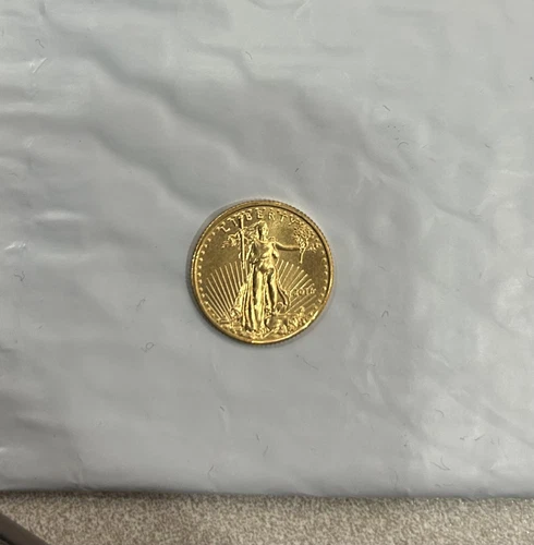 American Eagle 2016 .9999 1/10th T. Oz. Pure Fine Gold Coin $5 Dollar