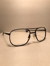 EUC ARTCRAFT AIR FORCE MILITARY ISSUE MATTE BLACK AVIATOR FRAME ONLY 52-18-140