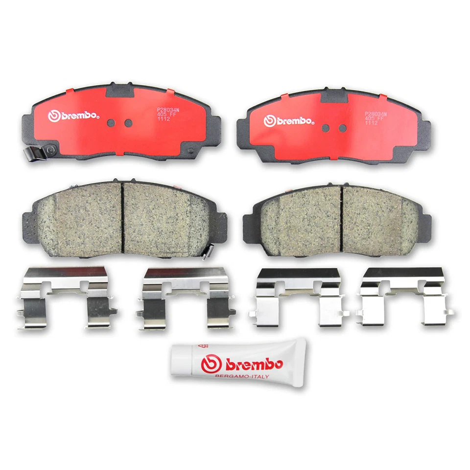 Kit de pastillas de freno rotores de freno delanteros traseros Brembo para Acura TL 1999-2008 Foto 4 de 4
