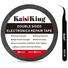 2mm LCD Repair Tape for Phone Screen, Electronics Repair Tape with Tweezers