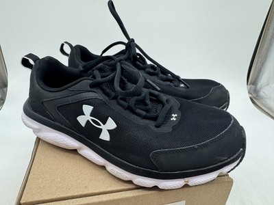 Under Armour Charged Assert 9 Running Sneakers Womens Black Lace-Up - 8.5 WIDE