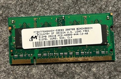 Micron MT8HTF6464HDY-53EB3 RAM Module 512 MB Arbeitsspeicher