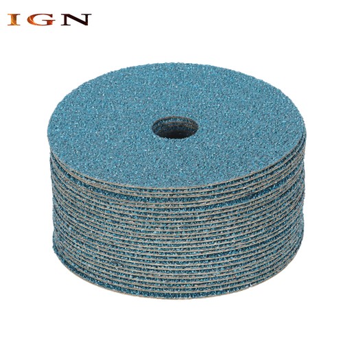 36 Grana 25Pack 5" x 7/8" Dischi per Levigare e Levigare in Fibra di Zirconia Resina - Foto 3 di 15