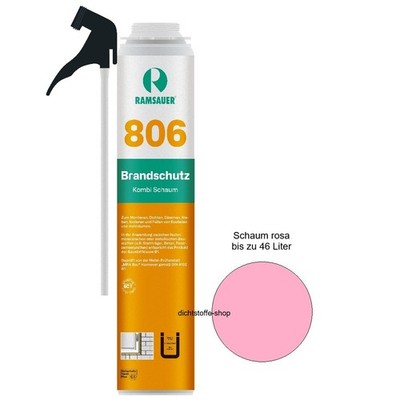 Ramsauer Brandschutz 1K PU Schaum 806 B1 750 ml Kombidose Brandschutzschaum