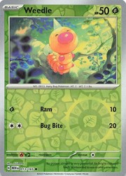 Weedle 013/165 Common Reverse Holo | Scarlet & Violet 151