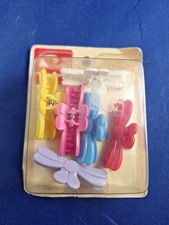 Vtg 1980's GOODY Hearts Package 6 Qty Hair Barrettes 14-B