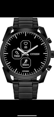 Citizen CZ Smart Watch Hybrid JX2017-56E Black Dial Black Bracelet Men's