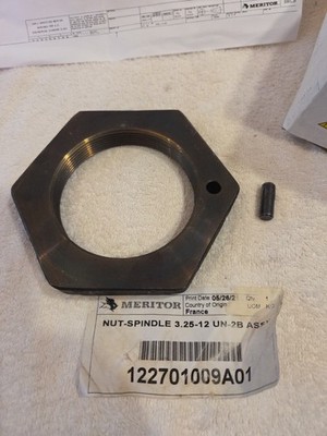 Meritor, Axle Nut, 940001016A01, DH3-122701009E, NEW
