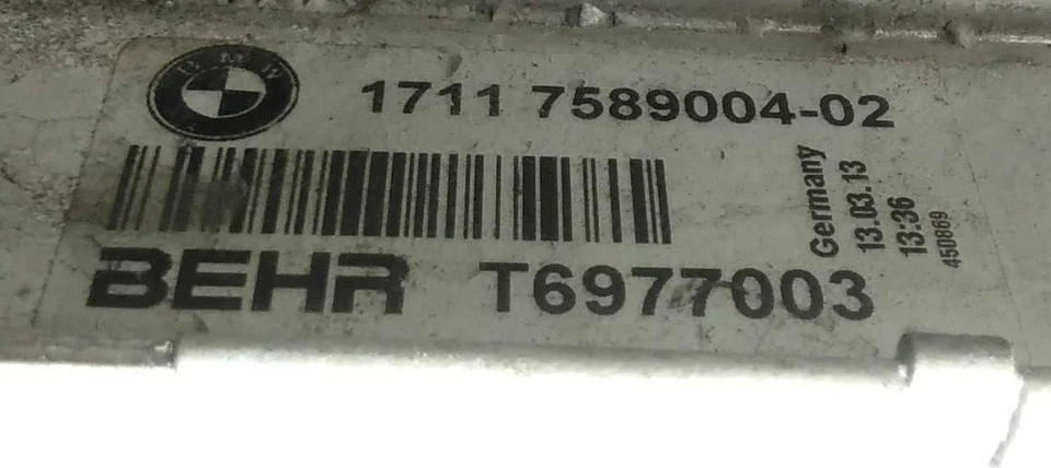Radiator Main AWD Fits 11-17 BMW 535i GT 1582551 Foto 3 de 4