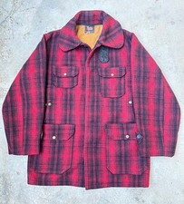 Vintage Woolrich Mackinaw wool jacket 40s 50s size 38 Bufallo Plaid Hunting