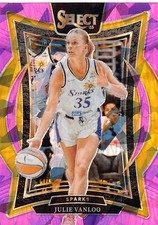2025 Panini Select WNBA #21 Julie Vanloo Pink Ice Prizms