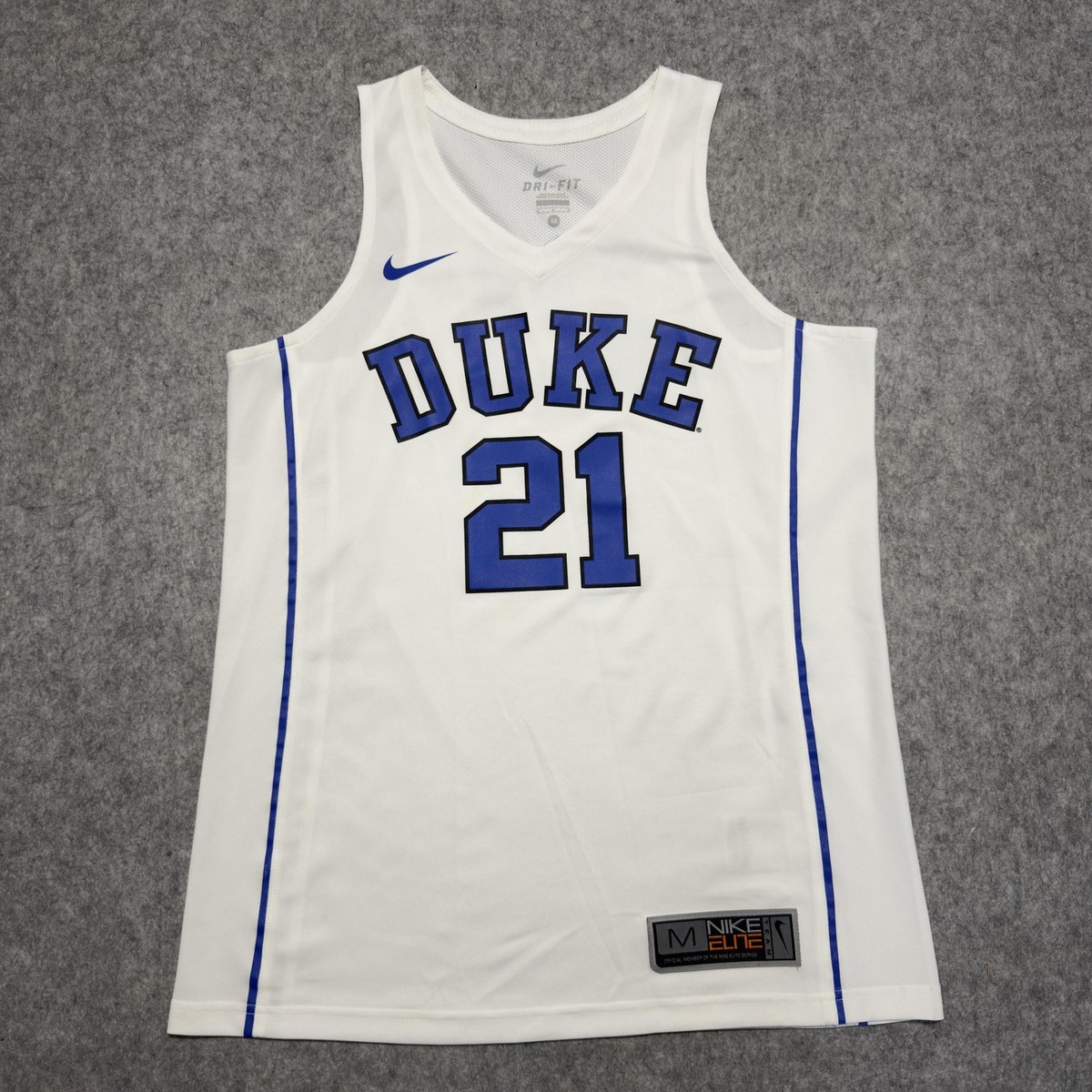 NCAAナイキデューク大学 青/白バスケットボールシューティングシャツ　M Duke Blue Devils Basketball Jersey Mens Medium Blue White NCAA