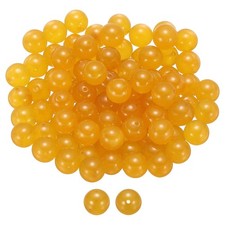 100pcs Yellow Jade Natural Stone Beads 10mm Round Loose Bead