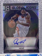 Nene 2017-18 Panini Spectra Basketball Global Icons Auto #/149 Houston Rockets