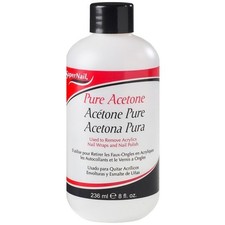 Acetona pura Super Nail 8 OZ|Estuche de 24