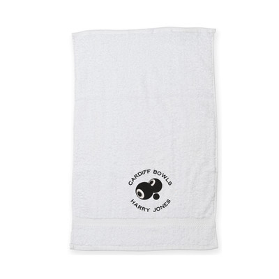 Personalisiertes Rasenschalen Handtuch bestickt mit Vereinsnamen beliebiger Text 100% Baumwolle
