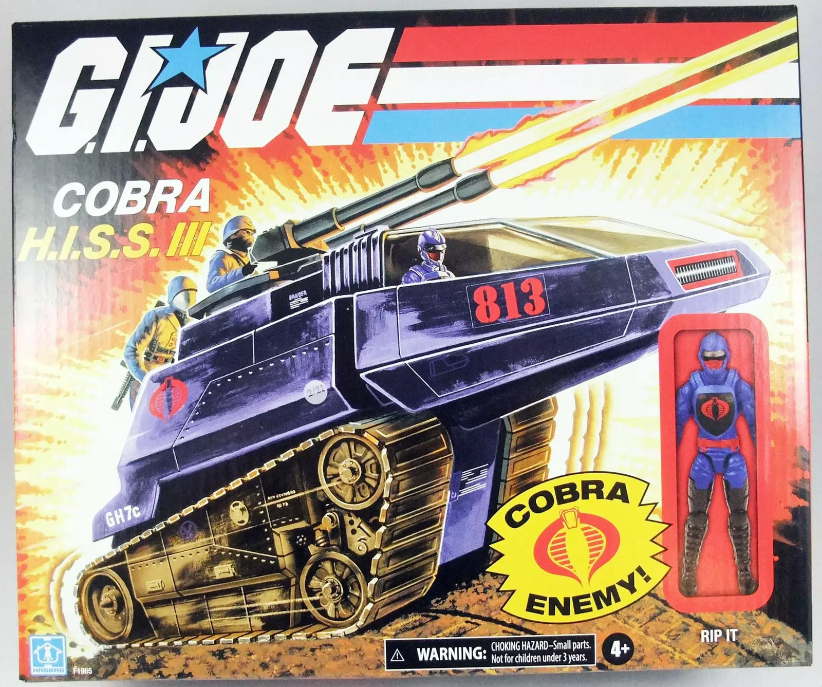 Figurine G.I.JOE Retro Collection 2021 Cobra H.I.S.S. III véhicule vintage avec Rip It