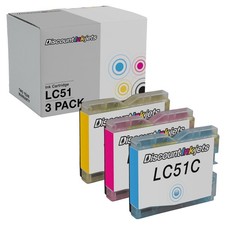3PK LC51 LC-51 Ink for Brother MFC-230C MFC-240c MFC-440cn MFC-5460cn MFC-5860CN