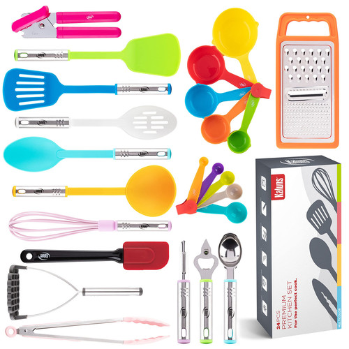 Kitchen Utensils Set, Cooking Utensil Set Kitchen Gadgets, Pots and Pans set ...