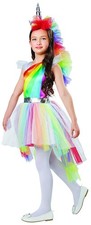 Rainbow Unicorn Dress Up Costume, Medium 8-10  8-10 , Multiple Colors