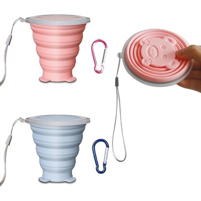 Praktischer Faltbecher, 180ml Kapazität, Spülmaschinenfest, Silikonmaterial