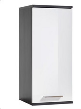 ORLANDO Hängeschrank Badezimmer-Schrank Hänge-Badschrank anthrazit/weiß